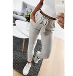 New 2018 fashion winter women suede pants style ladies Leather bottoms female trouser Casual pencil pants high waist trousers